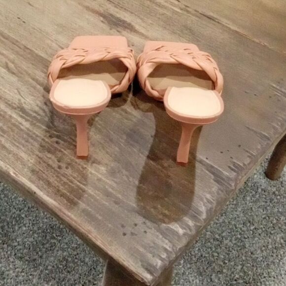 Matc Fisher Draya Open Toe Braided Sandal Slide In Macaroon Tan Size 9.5 NWT - Picture 7 of 8